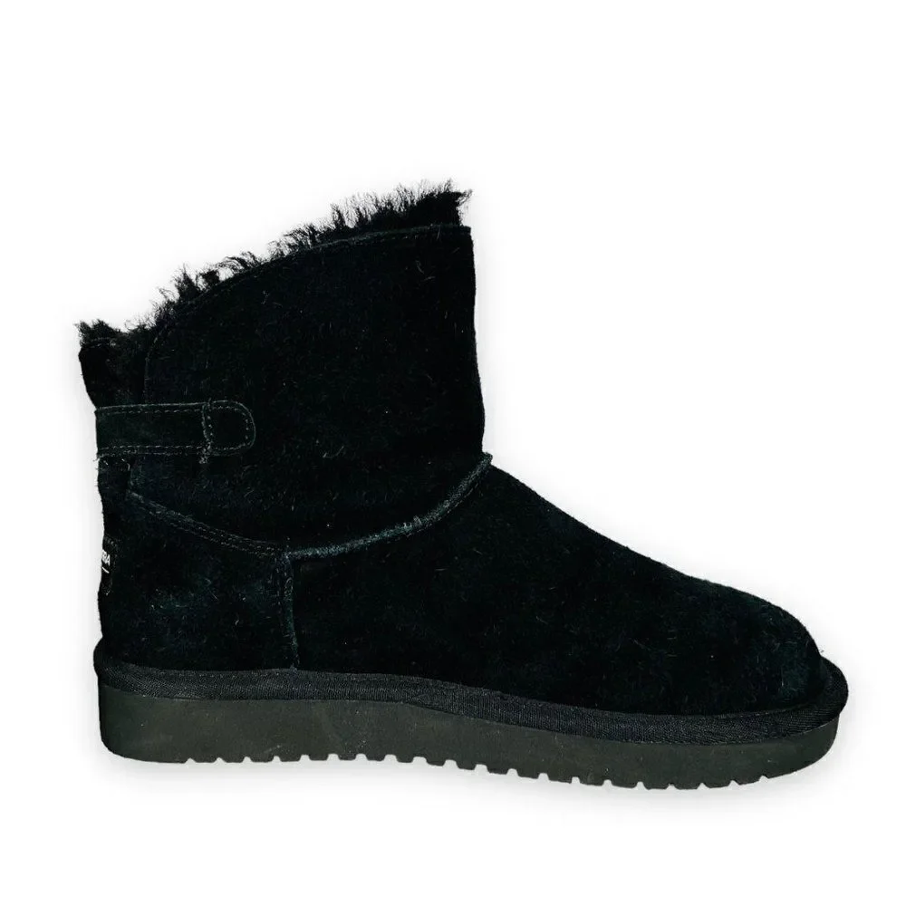 Koolaburra by UGG Remley‎ Mini Suede Boots Black 1105809 Women's 6